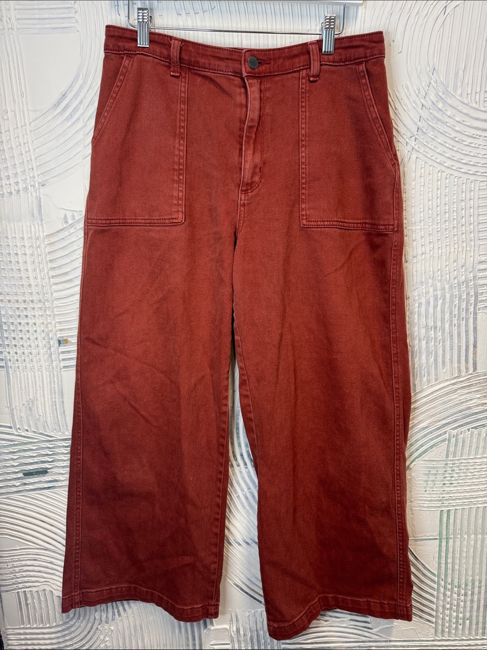 Universal Thread Men's Corduroy Wide-Leg Pants in Rust N0711